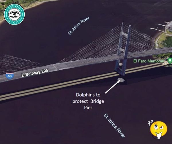 Local bridges have protection against wayward ships